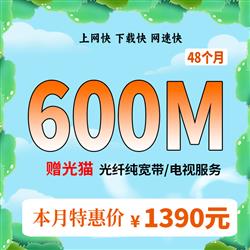 超宽600M,时长48个月